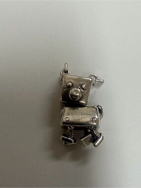 Authentic Pandora Bobby Bot Charm Silver